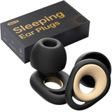QWH bouchons d'oreilles en silicone pour dormir, réduction du bruit et confort durable.