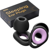 Bouchons d'oreille QWH en double couche pour sommeil paisible et réduction du bruit.