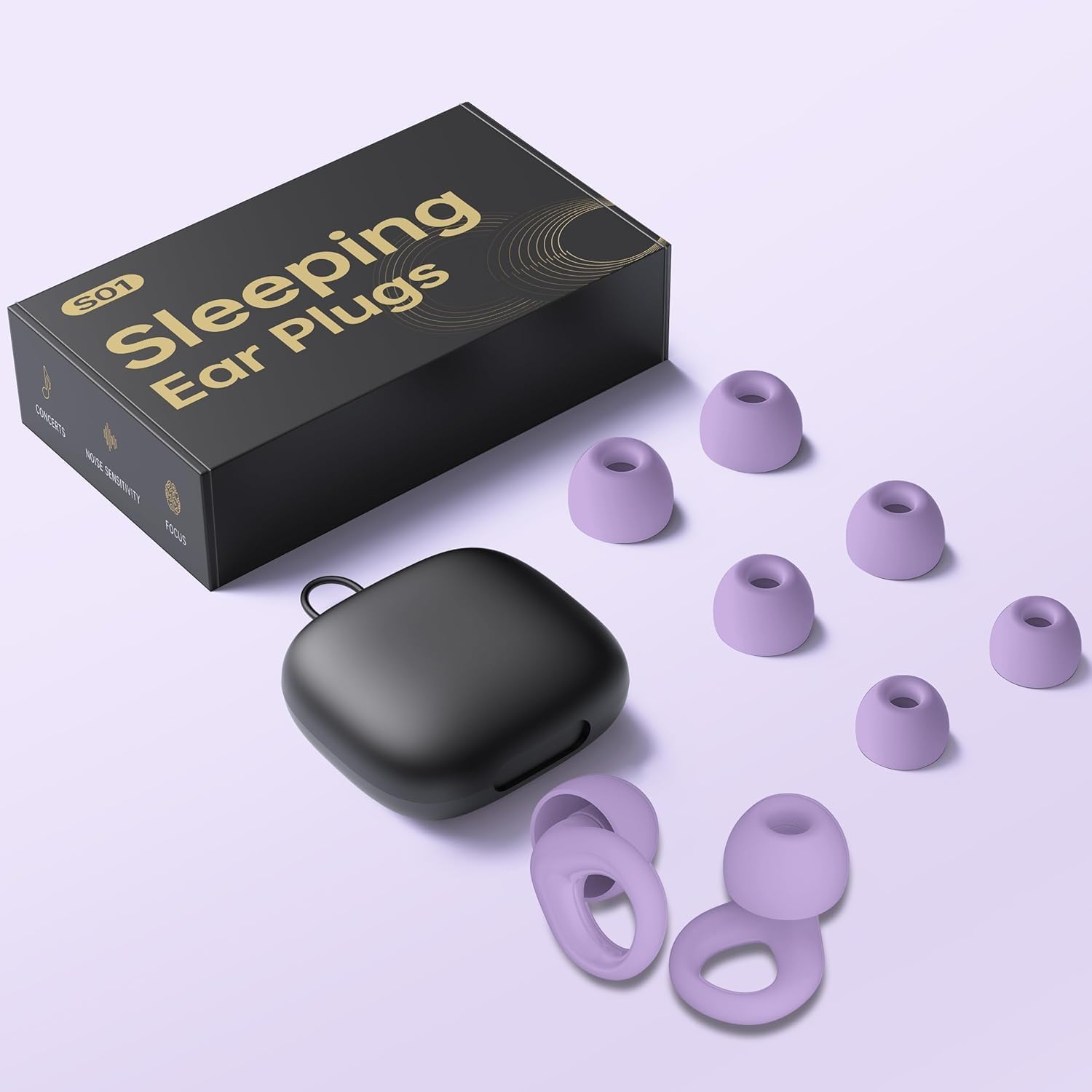 QWH bouchons d'oreilles faciles à nettoyer, pour une utilisation durable