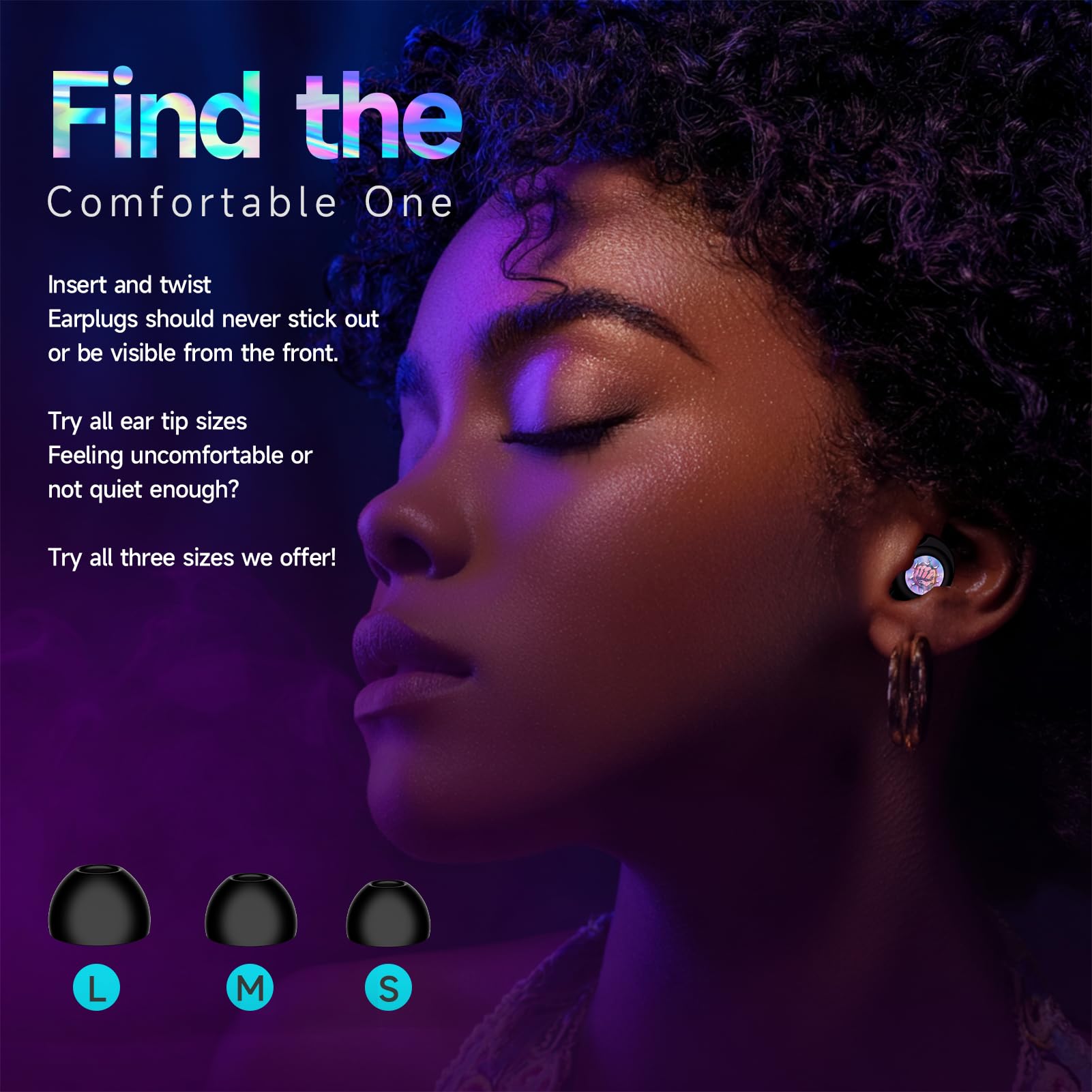 Embouts d oreille QWH tailles S/M/L pour un ajustement personnalisé