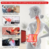 Dos et hanches: ceinture Qworaky offre détente potentielle.