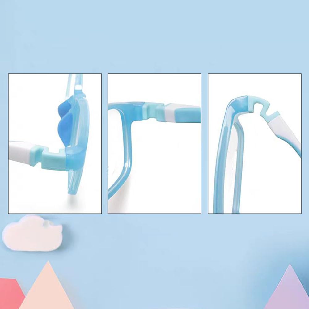 Accessoire QYAJS bras lunettes enfant silicone, réparation rapide et durable.