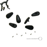 QYAJS kit réparation lunettes noir, ensemble complet pour remplacement pratique.