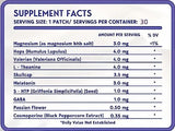 Patch Sommeil RAAYAM pack 30 patches bleu pratique pour tout le mois.