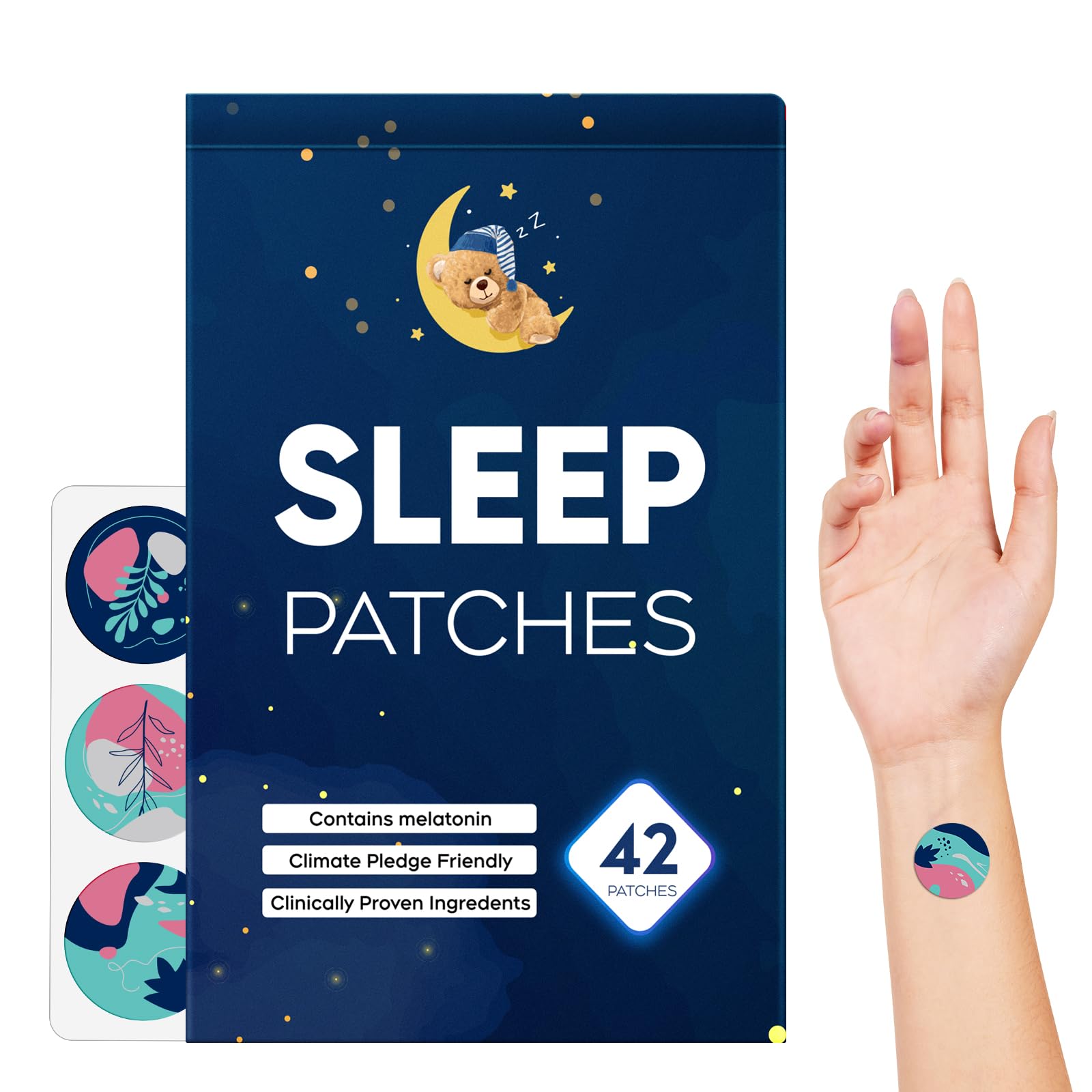 Patch sommeil RAAYAM en emballage bleu, pratique pour préparer une nuit plus calme.