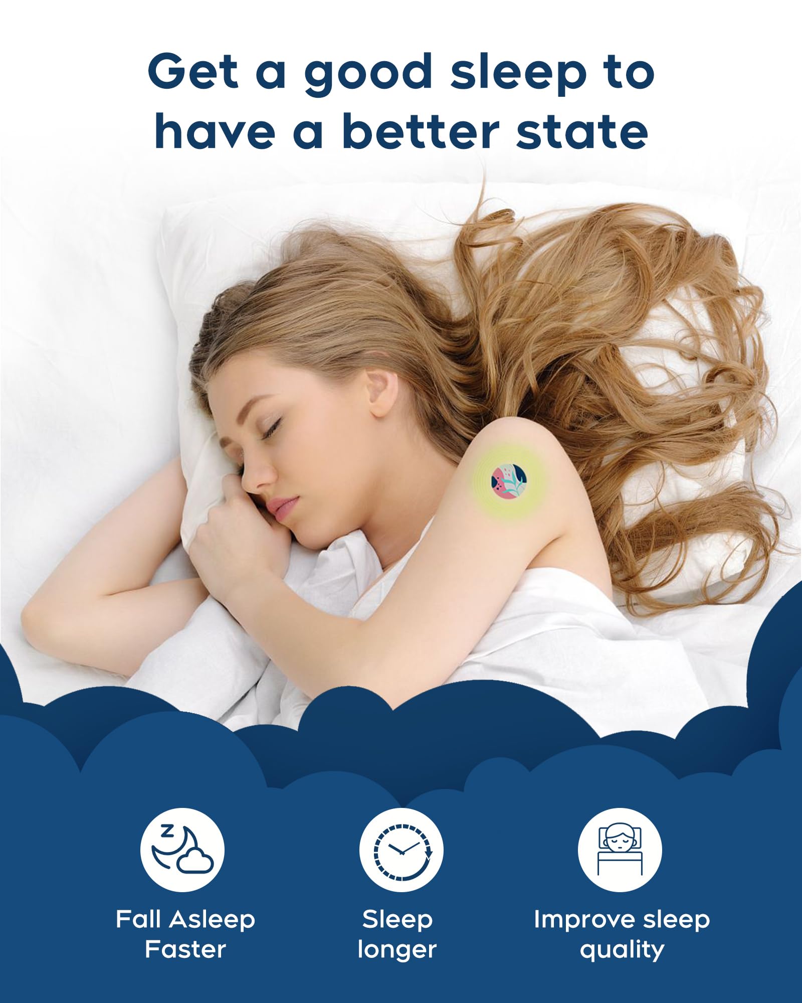 Patch Sommeil RAAYAM mélatonine et valeriane pour soutenir une détente avant le coucher.