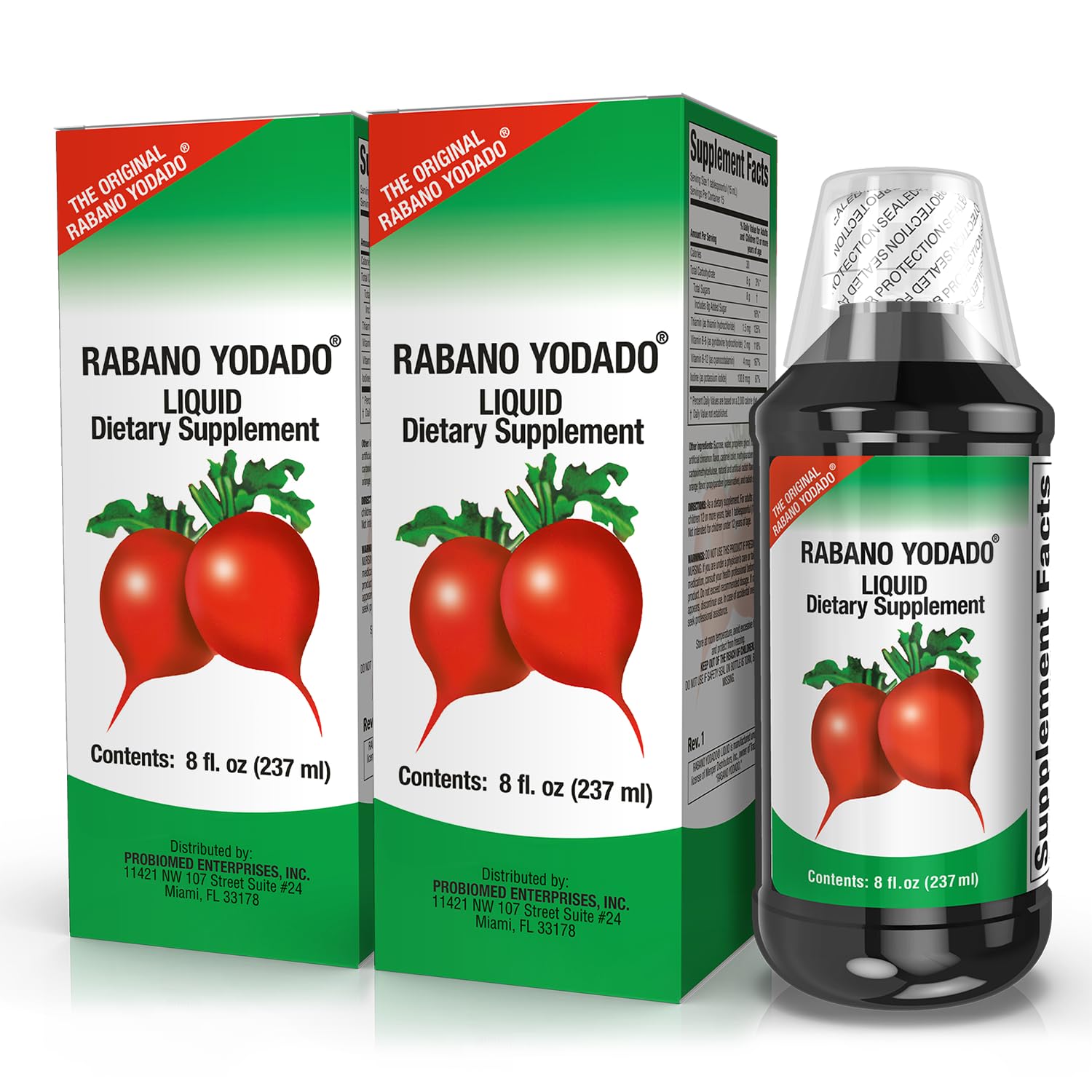 Rabano Yodado Ionized Radish, bouteille, énergie naturelle possible au quotidien.