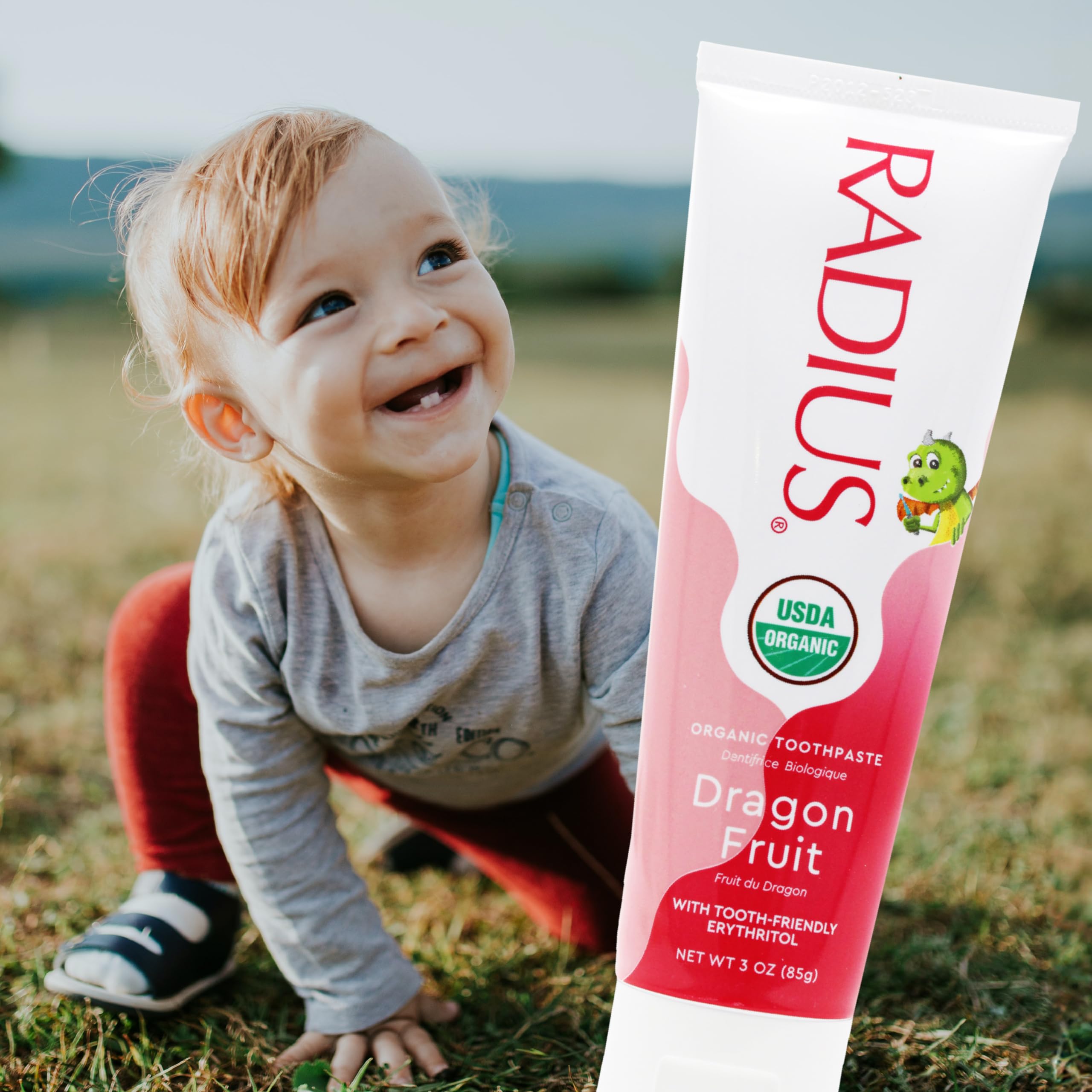RADIUS certifications sans cruauté et tests sur animaux visibles sur l'emballage.