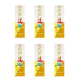 Radius dentifrice enfant biologique coco-banane emballage pack6, routine quotidienne sûre
