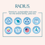Rituel de brossage avec le dentifrice enfant RADIUS