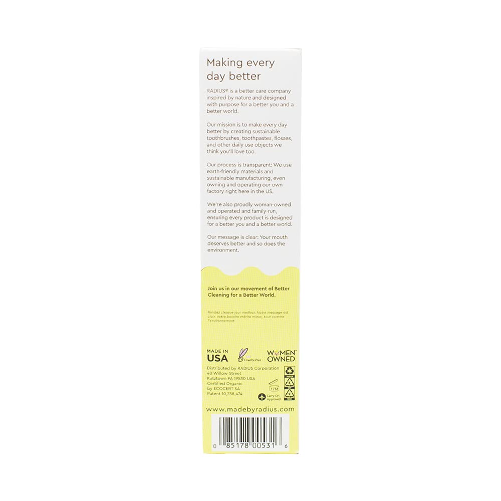 Radius dentifrice enfant sans additifs, formulation simple et naturelle