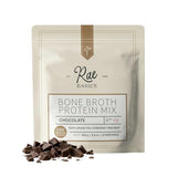 Rae Basics poudre bouillon d’os chocolat pot: boisson réconfortante et pratique.