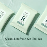 Rael lingettes, formulation botanique douce respectant la peau sensible.