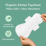 Rael serviette menstruelle respirable hypoallergenique