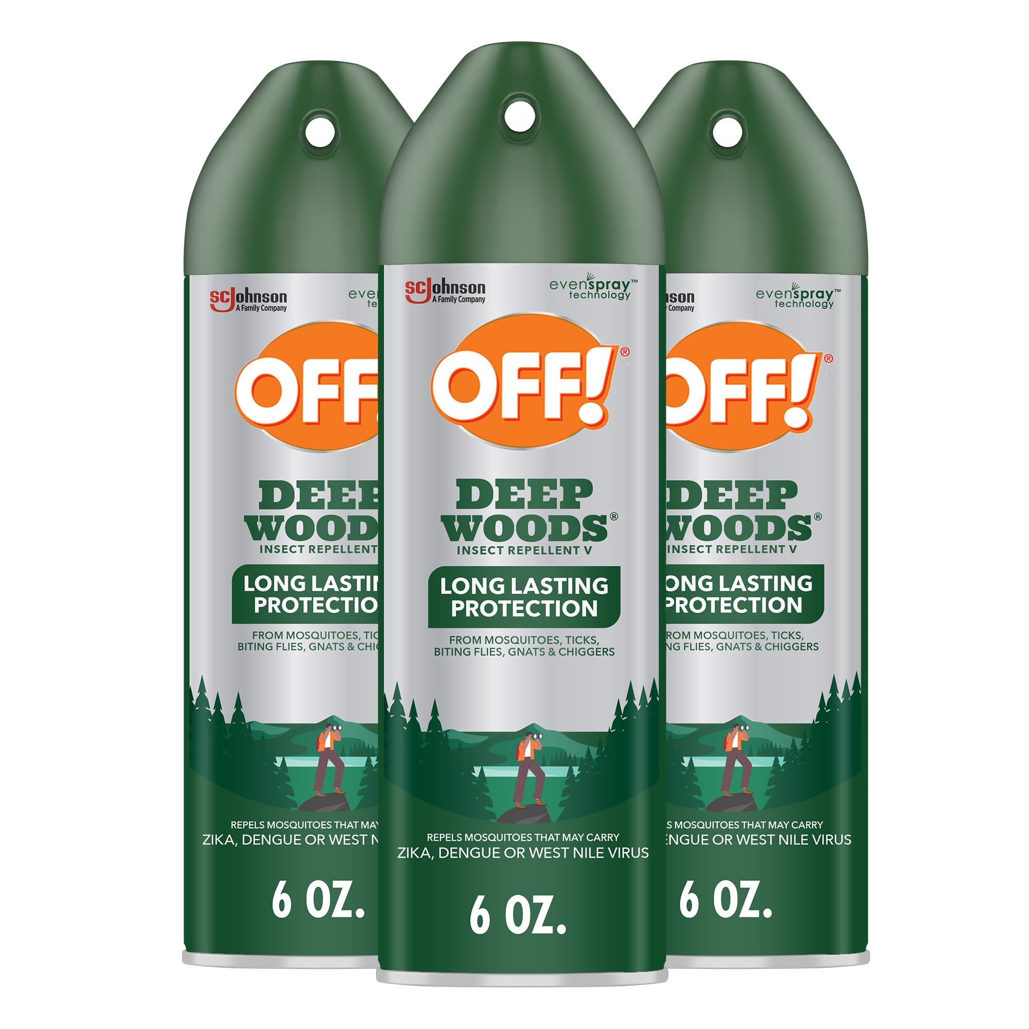 RaidOFF Deep Woods, bouteille 6oz prête à protéger contre les moustiques.