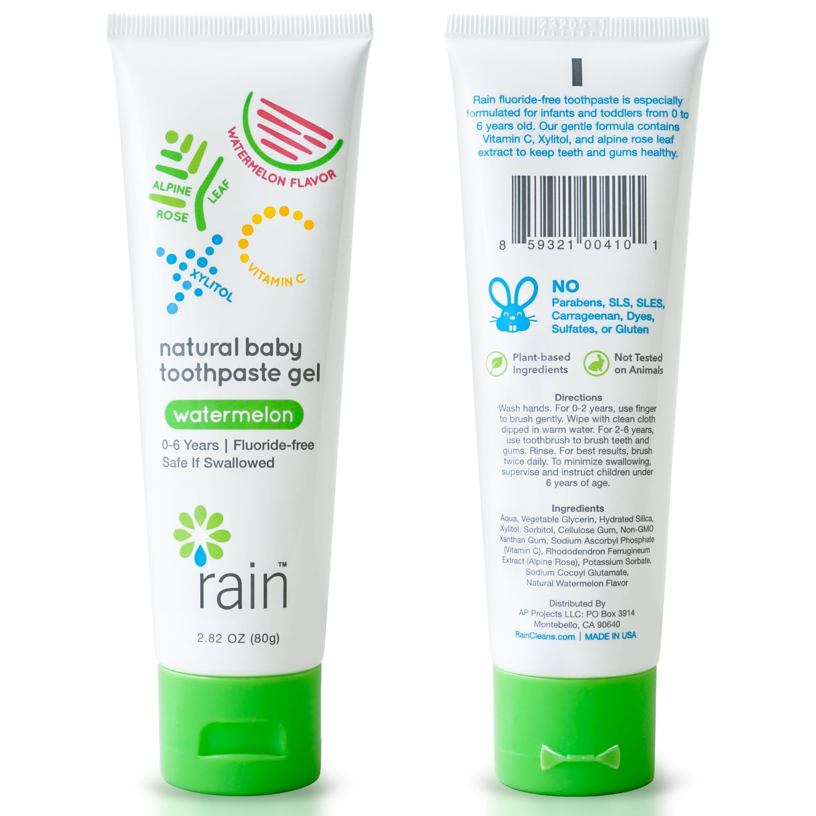 Rain Dentifrice Bébé – texture gel lisse qui plaît aux tout-petits