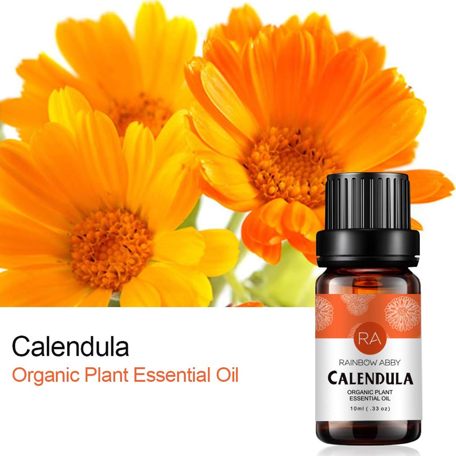 Rainbow Abby Calendula – flacon et gouttes, parfums faits maison.