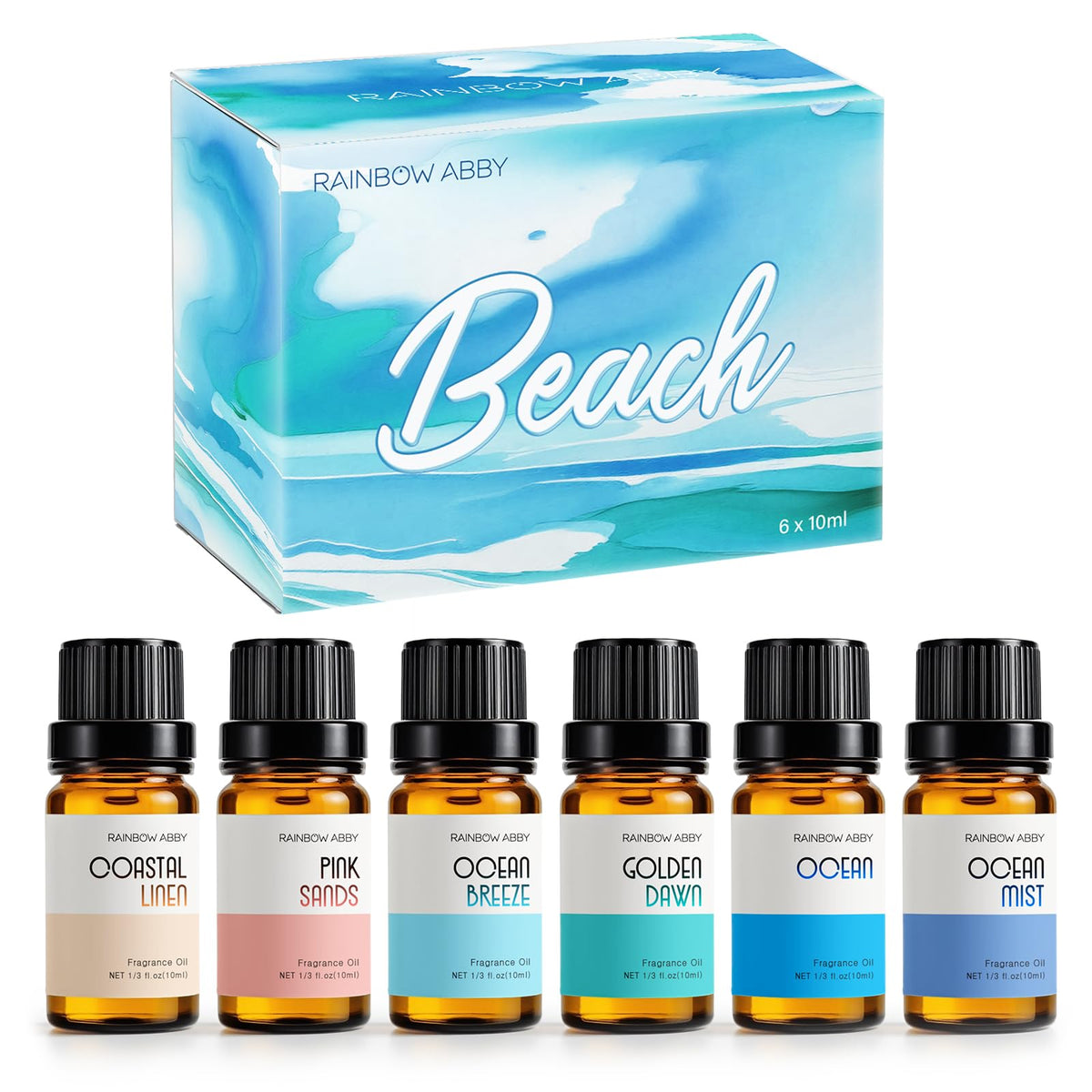 RAINBOW ABBY Golden Dawn – flacon huile essentielle évoquant énergie matinale
