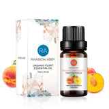 Huile de pêche Rainbow Abby pour bougie parfumée et ambiance chaleureuse.