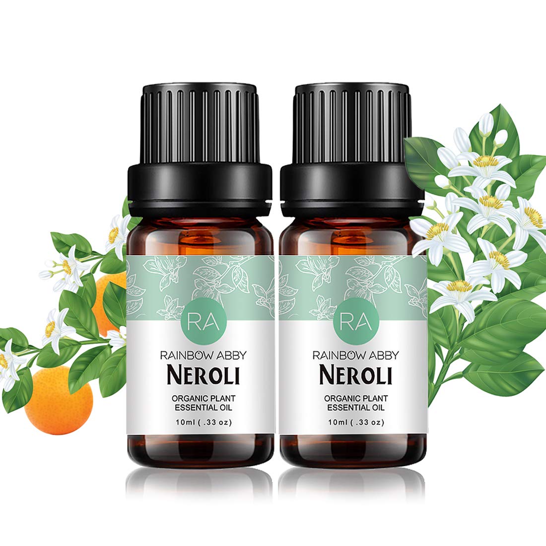 Rainbow Abby Neroli, flacon 10 ml, parfum floral doux prêt à diffuser.
