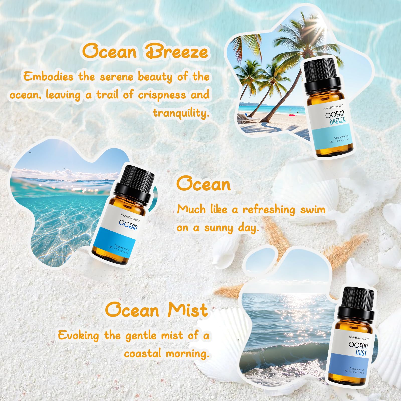 RAINBOW ABBY Ocean Breeze – brise marine revigorante pour pièces de détente