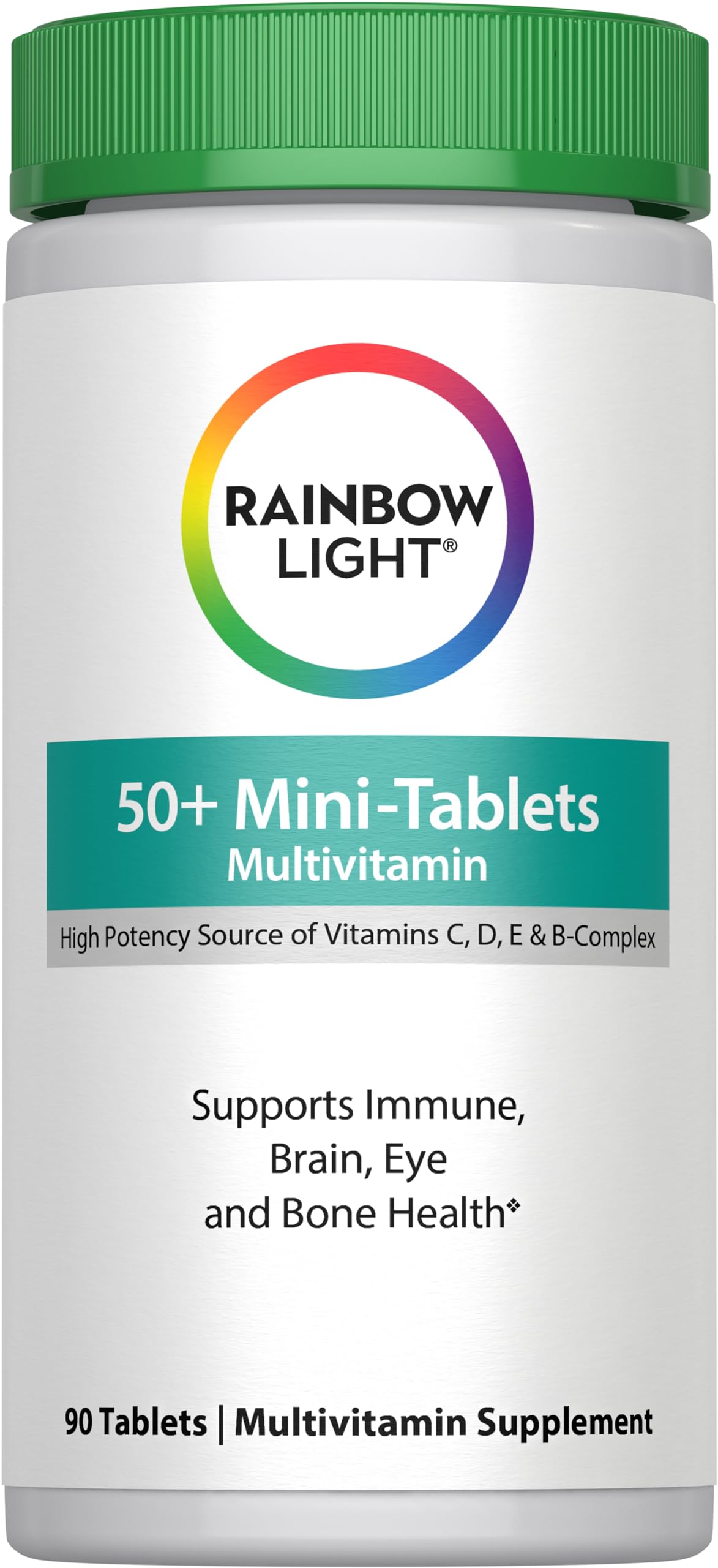 Rainbow Light 50+ mini-tablettes dans la bouteille, soutien quotidien.
