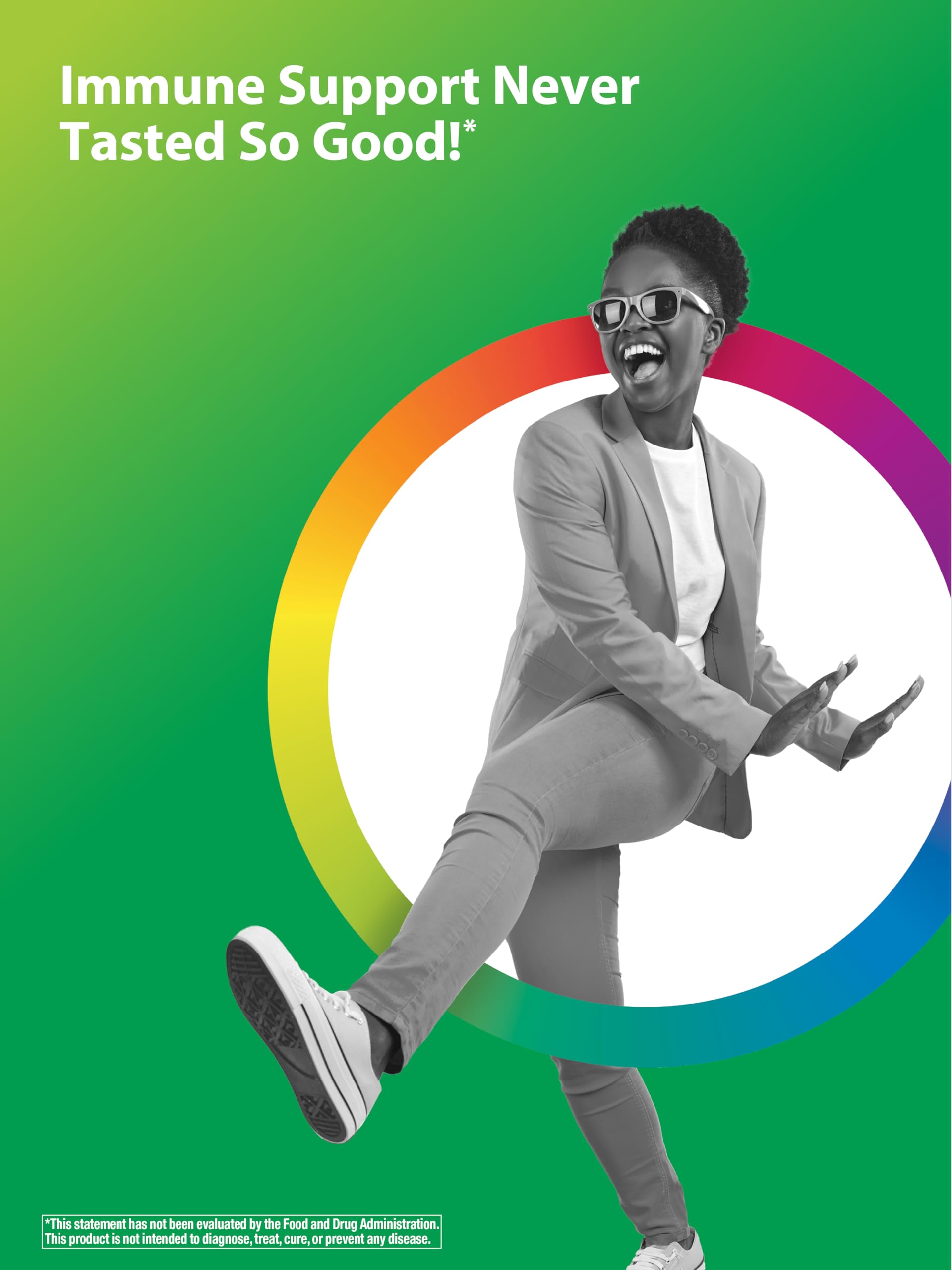 Emballage Eco Guard recyclable Rainbow Light, respectueux de l'environnement.