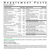 Rainbow Light Hommes 50+ – étiquette, formule riche en vitamines C et D.