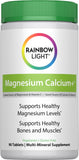 Rainbow Light Magnesium Calcium Plus – bouteille fermée, soutien pratique au quotidien.