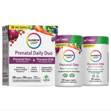 Rainbow Light Prenatal DHA capsules en boîte, soutien prénatal pratique.