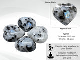 Amazing Gemstone Rainbow Moonstone: cœur arc-en-ciel pour méditation et équilibre