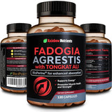 Rainbow Nutrients Fadogia Agrestis 115000mg dans une bouteille, soutien potentiel à l'endurance.