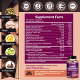 Rainbow Nutrients – formule-croissance-cheveux : soutien nutritionnel quotidien.