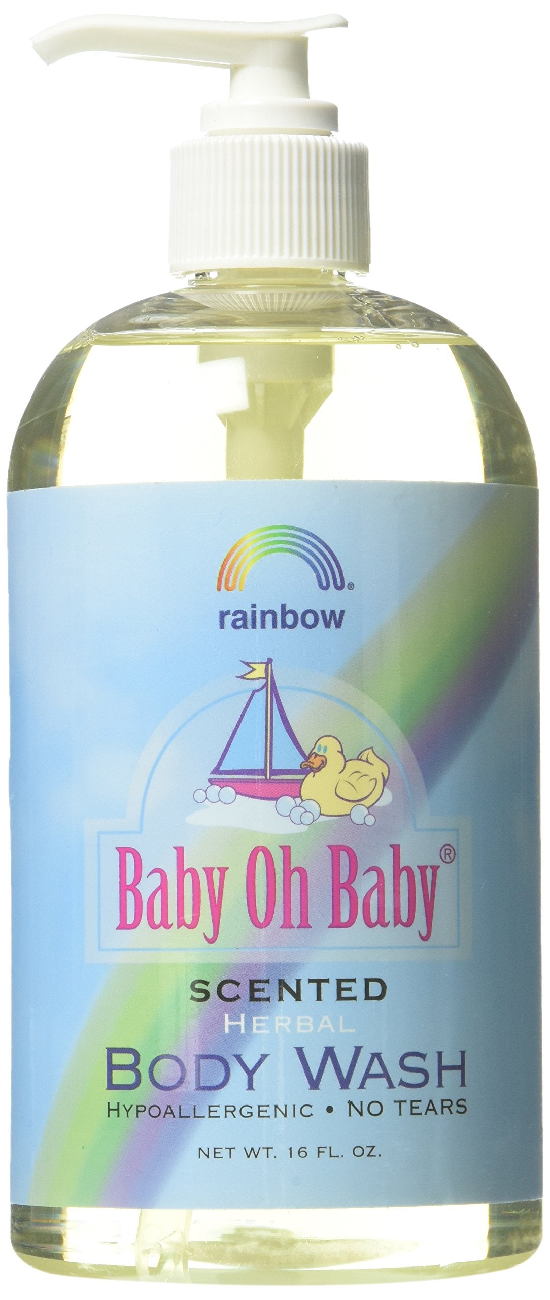 Rainbow Research Oh Bébé - bouteille de gel douche bébé, nettoie en douceur sa peau délicate.