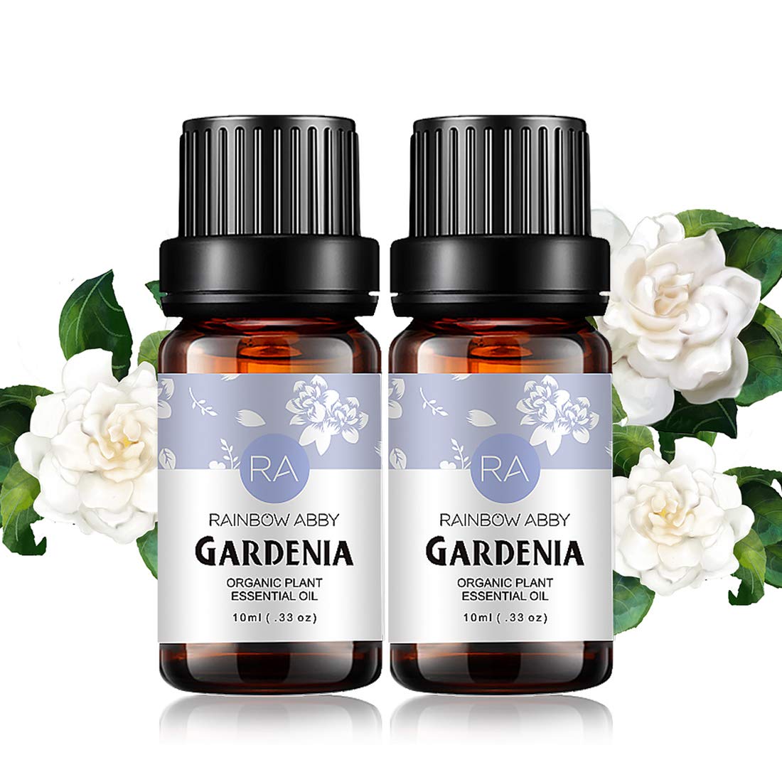 Huile Gardenia Rainbow Abby en flacon, parfum florale délicat prêt pour diffusion