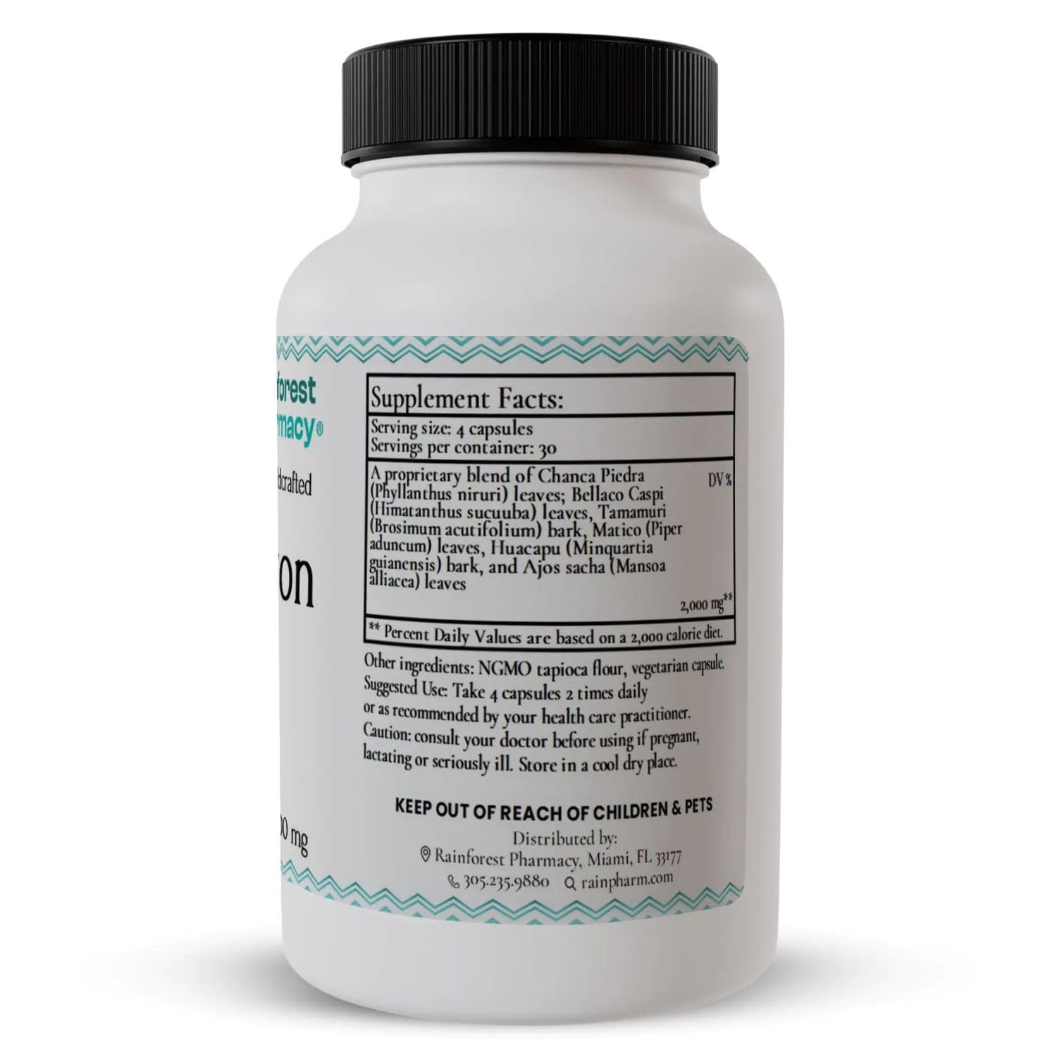 Rainforest Pharmacy Spiro: chanca piedra et plantes amazoniennes, source naturelle.