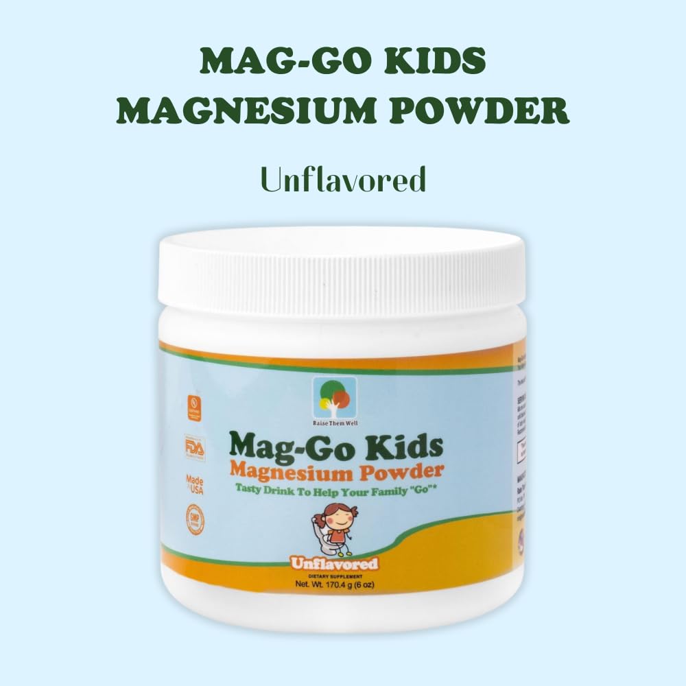 Raise Them Well Mag-Go Poudre pour routine quotidienne, soutien doux.