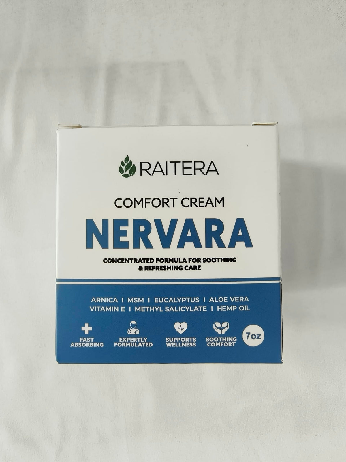 Flacon de Nervara Comfort Crème par Raitera pour une routine douce.