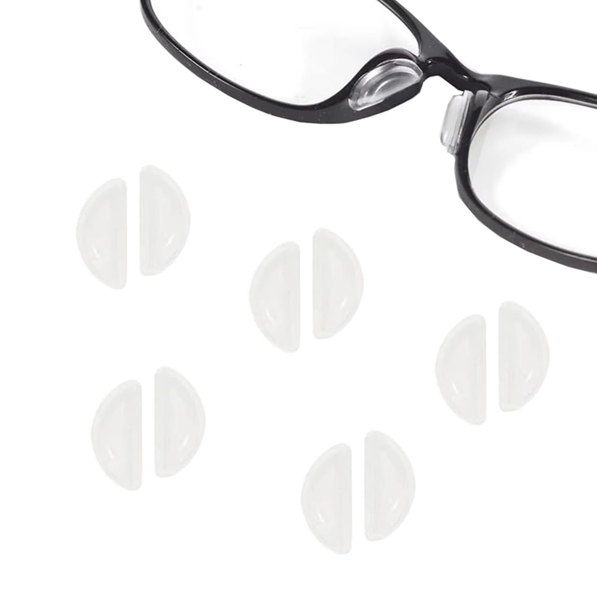 Tampons nasaux ralhaywi silicone-doux pour lunettes, confort quotidien.