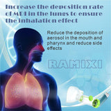 Ramixi séparateur d'inhalation, compatibilité universelle avec divers inhalateurs.