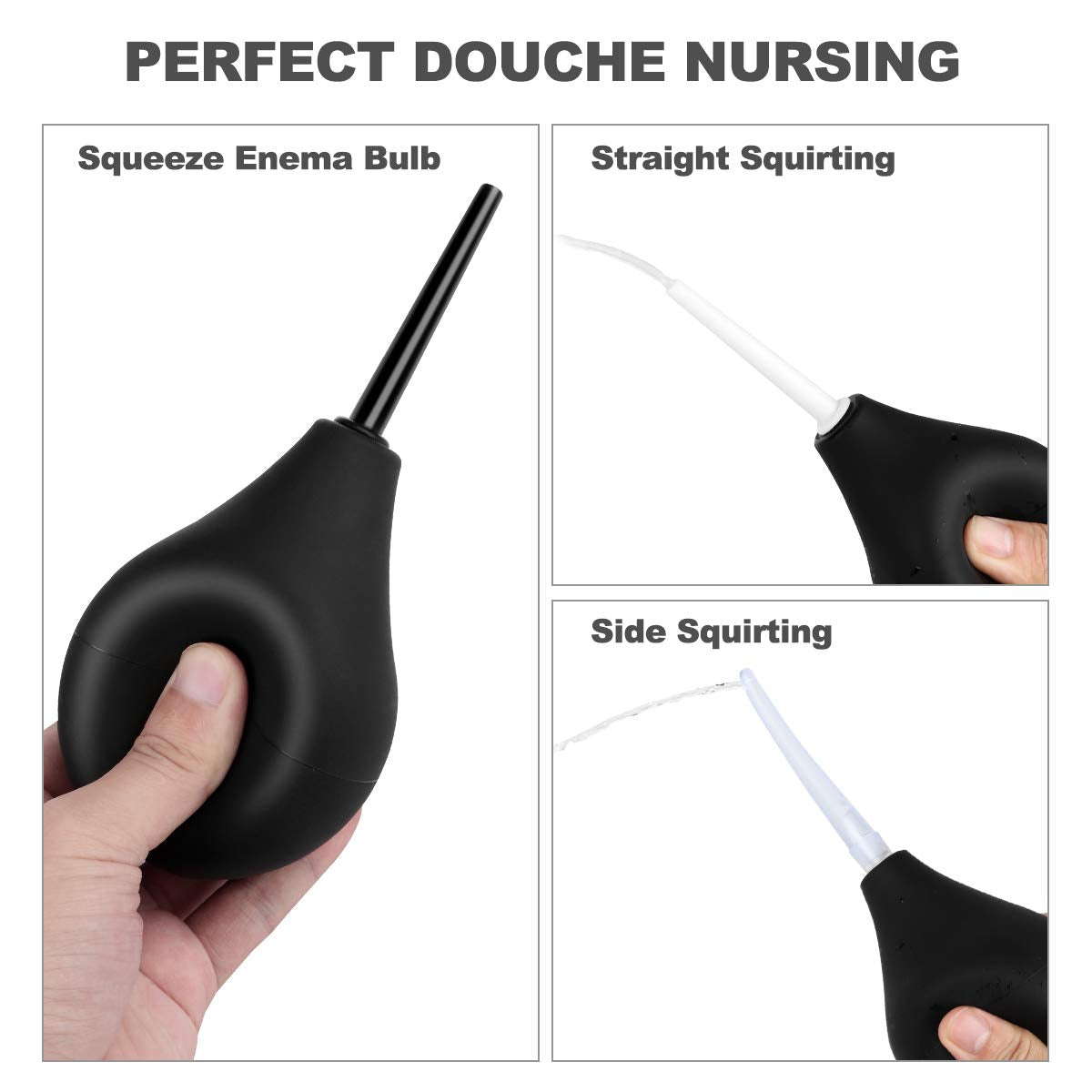 RANEU kit douche anal réutilisable, faciles à nettoyer et à entretenir.
