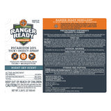 Ranger Ready Repellents Picaridin, parfum Lavande et Citron agréable en usage extérieur.