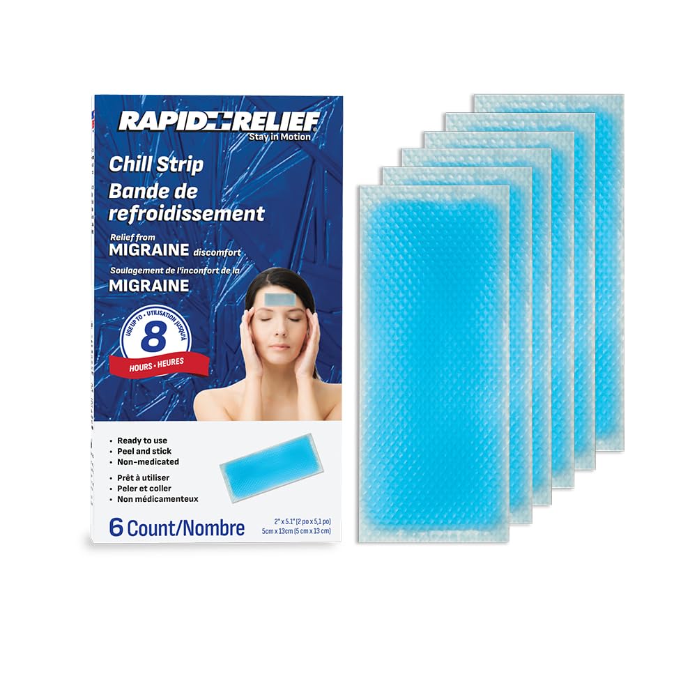 Rapid Relief: bandes gel-refroidissantes appliquées sur le poignet pour un rafraîchissement rapide et durable