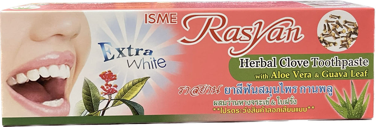 Isme Rasyan Dentifrice gousse de girofle: fraîcheur durable et action antibactérienne.