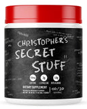 Secret Stuff de Christopher – Bouteille prête pour l'entraînement et énergie potentielle.