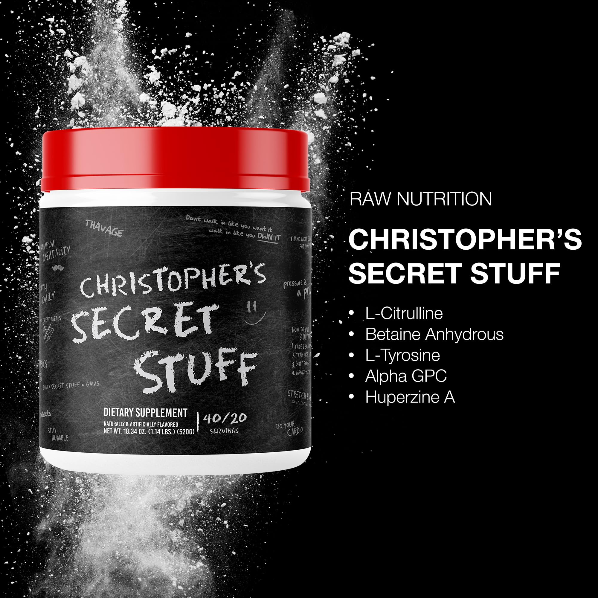 Secret Stuff de Christopher – Doseur pratique pour mesurer la poudre efficacement.