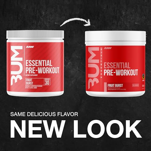RAW Pré-entrainement Fruit Burst: cuillere-dose facilitant le dosage pour votre séance