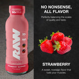 RAW étiquette fabriqué aux États-Unis, options claires et transparence des ingrédients.
