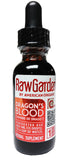 Raw Garden Sang de Dragon, bouteille 1oz prête pour la routine cutanée.