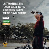 Goût frais citron-lime et performance potentielle pendant les séances.